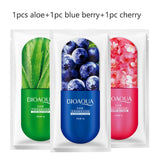 edistore,edistore.us,Skin Care Natural Fruit Plant Facial Mask Moisturizing Oil-Control Blueberry Cucumber