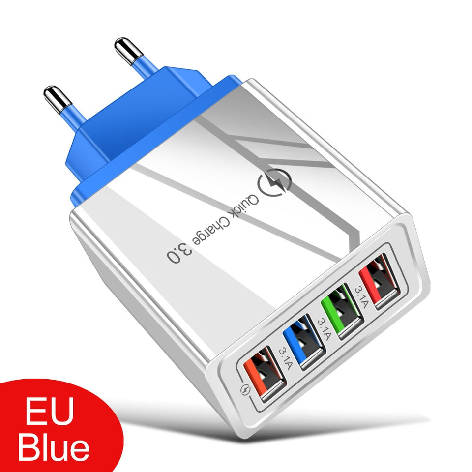 edistore.us, EU/US Plug USB Charger Quick Charge 3.0 For Phone Adapter for iPhone