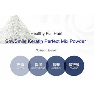 edistore, edistore.us, SowSmile 100% Keratin Collagen Silk Natural Moisturizing Repair Hair Scalp Care Vitamins Treatment Perfect Mix Serum Powder