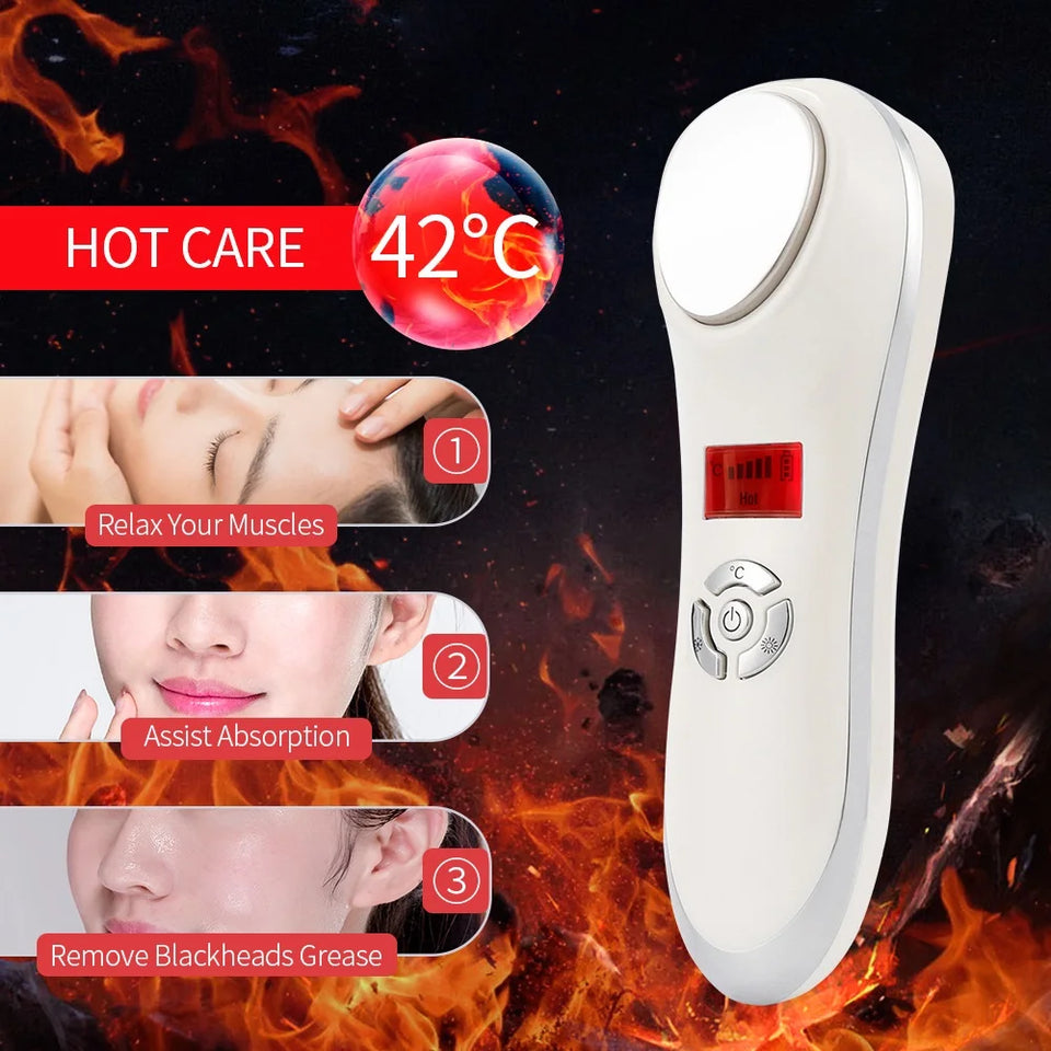 edistore, edistore.us, Facial Hot&Cold Vibration Massager Ice Skin Care Cryotherapy Device 