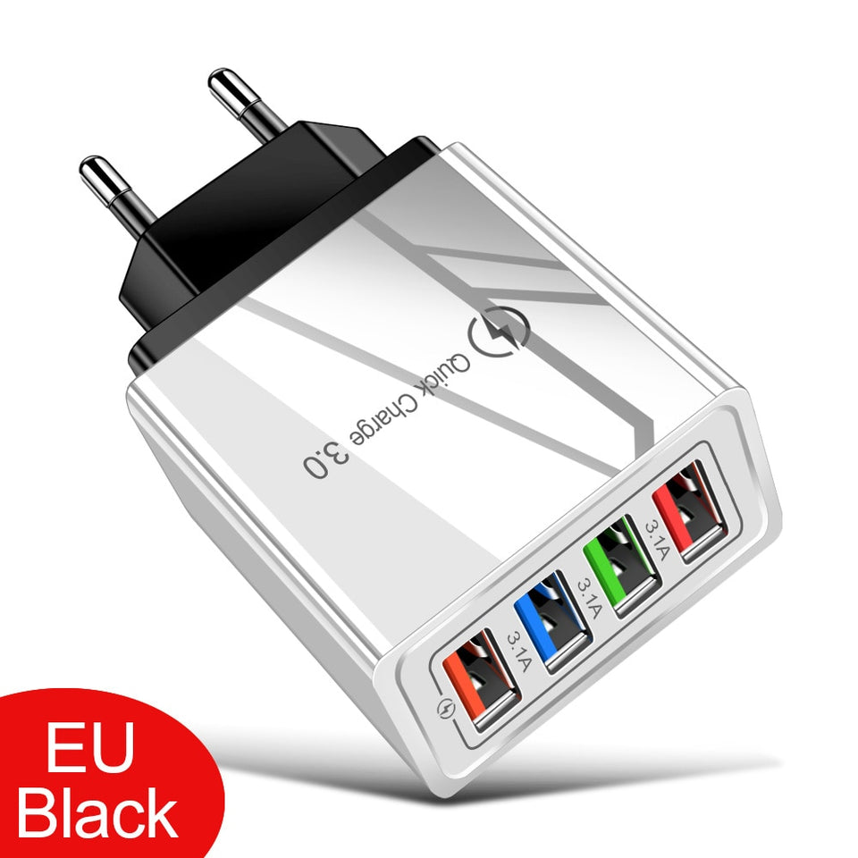 edistore.us, EU/US Plug USB Charger Quick Charge 3.0 For Phone Adapter for iPhone