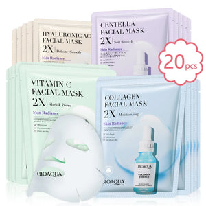 edistore,edistore.us BIOAQUA Centella Collagen Face Mask VC Moisturizing Refreshing Sheet Masks 