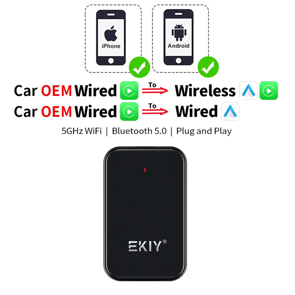 edistore.us, EKIY A1 Mini Carplay Wireless for Toyota Mazda Nissan Camry