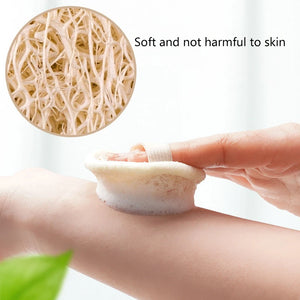 edistore, edistore.us, 1/10Pcs Natural Loofah Facial Cleaning Towel for Face Body Scrub Skin Exfoliating Sponge