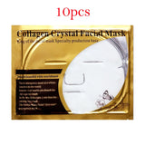 edistore, edistore.us, 10pcs Crystal Collagen Gold Face Masks Beauty Skin Care