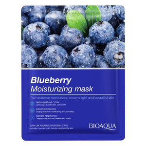 edistore,edistore.us,Skin Care Natural Fruit Plant Facial Mask Moisturizing Oil-Control Blueberry Cucumber