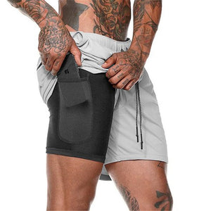 2022 Sport Shorts Men Sportswear Double-deck Running Shorts