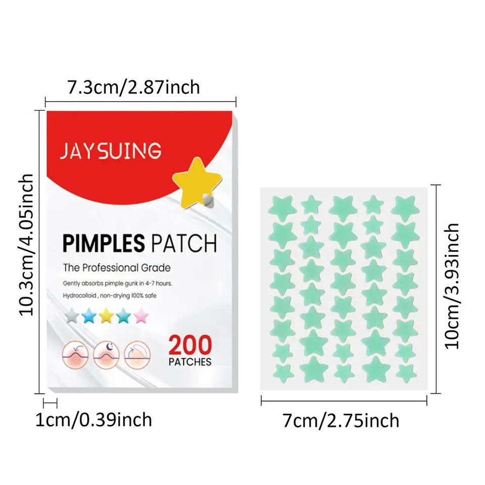 edistore, edistore.us, 200pcs/set Invisible Acne Pimple Patch Professional Face Skin Care 