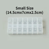 edistore, edistore.us, Weekly Portable Travel Pill Cases Box 7 Days Organizer 14 Grids Pills Container