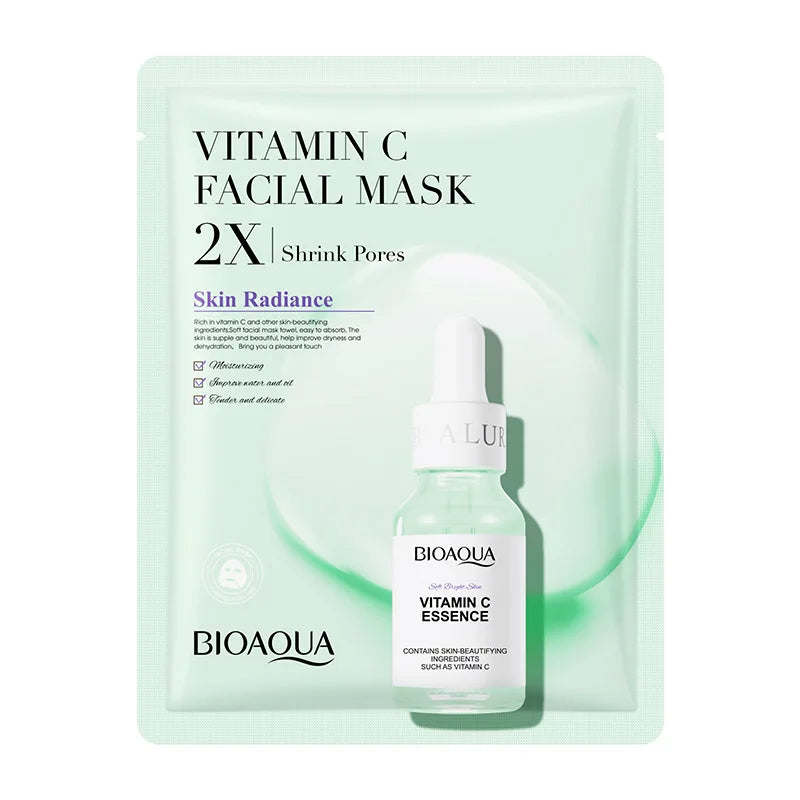 edistore,edistore.us BIOAQUA Centella Collagen Face Mask VC Moisturizing Refreshing Sheet Masks 