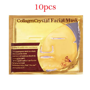 edistore, edistore.us, 10pcs Crystal Collagen Gold Face Masks Beauty Skin Care