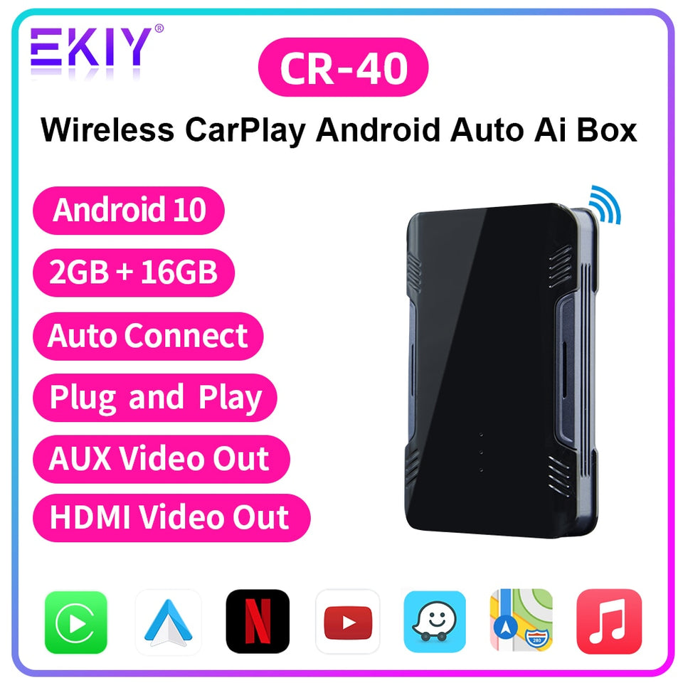 EKIY A1 Mini Carplay Wireless for Toyota Mazda Nissan Camry