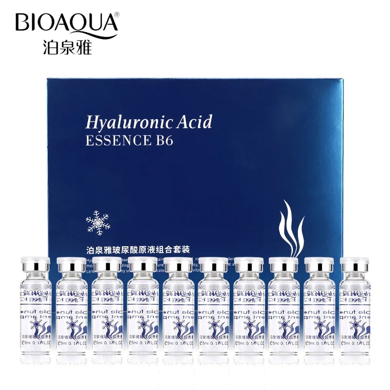 edistore, edistore.us, BIOAQUA 10pcs/lot Moisturizing Vitamins Hyaluronic Acid Serum Facial Skin Care 