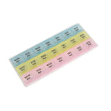 edistore, edistore.us, Portable Travel Pill Box Cases Organizer 7 Days 21 Grids 3 Times One Day with Large Compartments