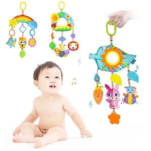 edistore, edistore.us, Baby Car Seat Stroller Toys Hanging Plush Crib Colorful Bell Soft Baby